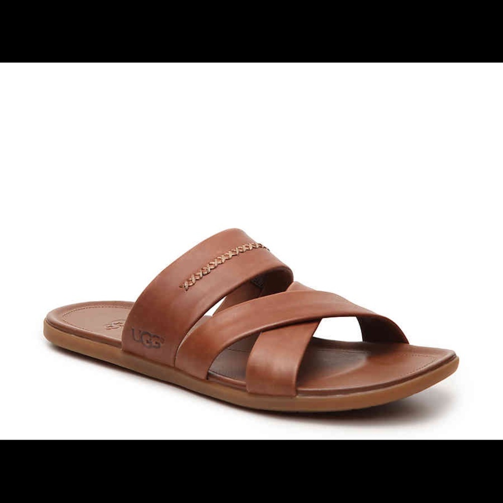 $120 UGG Australia Morris Brown Leather Sandal